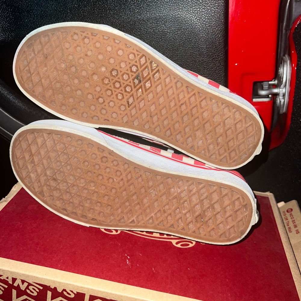 Red Checker Vans - Picture 2 of 4